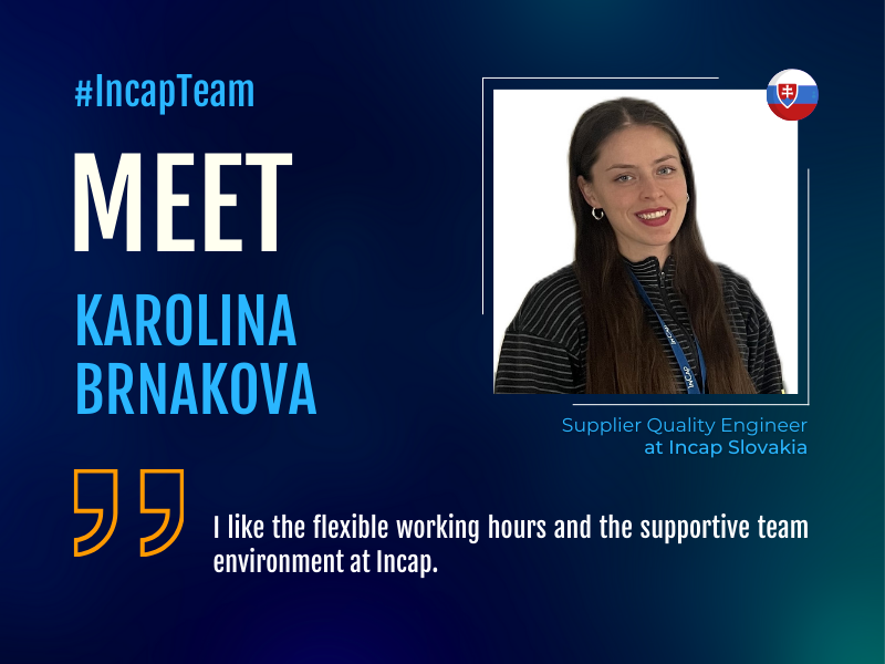 incap_group's tweet photo. ๐ Meet Karolina Brnakova, Our Supplier Quality Engineer at #IncapSlovakia! ๐ Karolina ensures supply chain integrity, addressing complaints, managing inspections, and innovating solutions.
Read more about her: https://t.co/CYMhQc1gpu https://t.co/IVEHxYwwe9