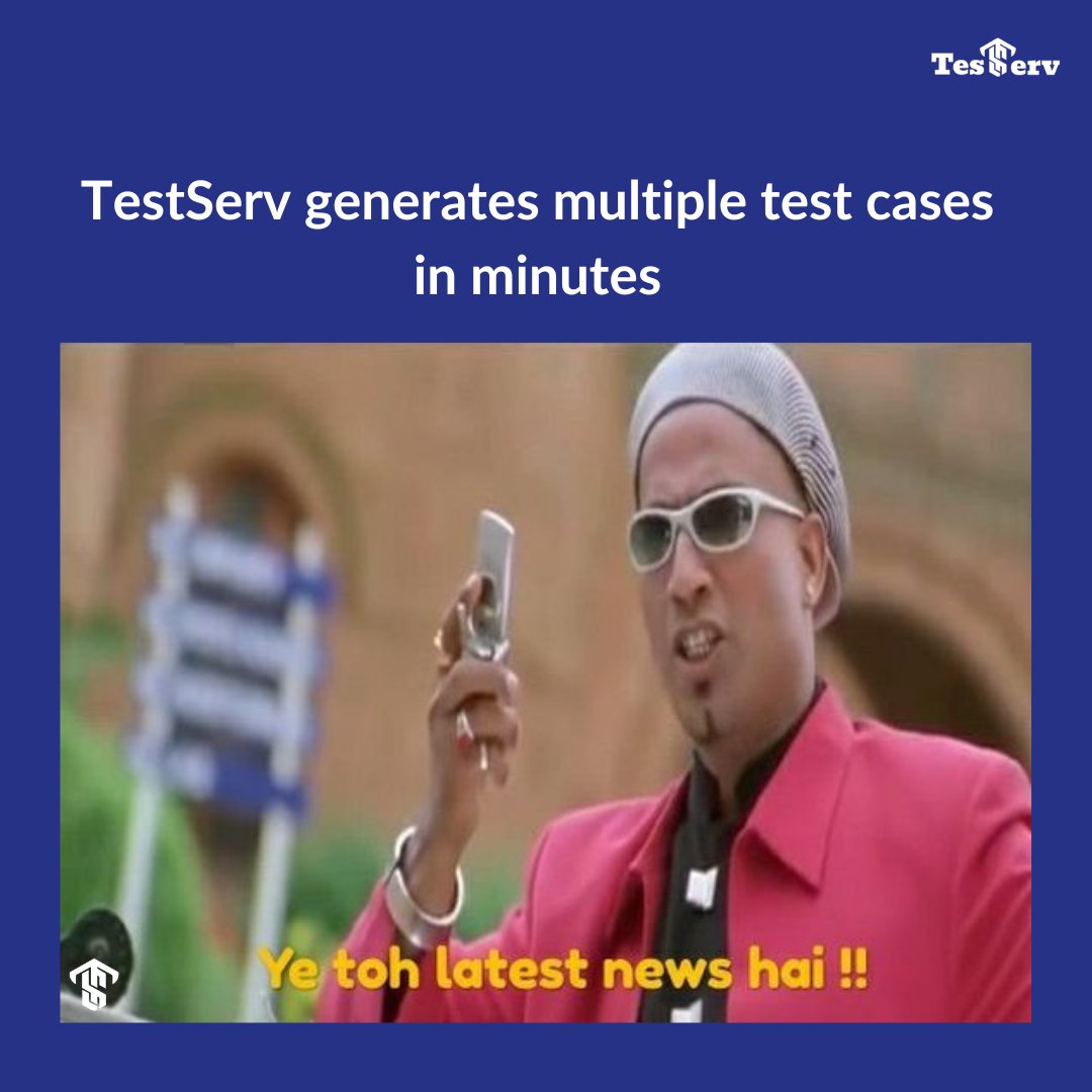 Yes that's true. We can generate multiple test cases in a matter of minutes

#TestServ #testing #testingsolution #nocode #lowcode #nocodeplatform #nocodesolution #nocodingrequired #nocodetesting #automatedtesting #simplifiedtesting #automationtesting #visualtesting #automation