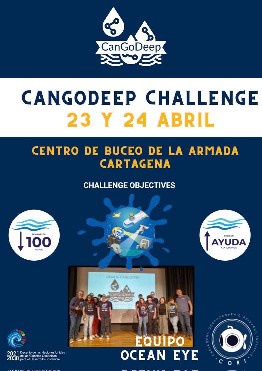 MMM_Academy's tweet photo. Nuevas aventuras🌊🤖...nuevas motivaciones !!! A zambullirse en los mares de nuestra región. Gracias @CORI_news_ por hacernos partícipe de esta nueva aventura tecnologica. #Cartagena #CentroBuceoArmada
#Cangodeep @SAESoficial https://t.co/1T2efRS914