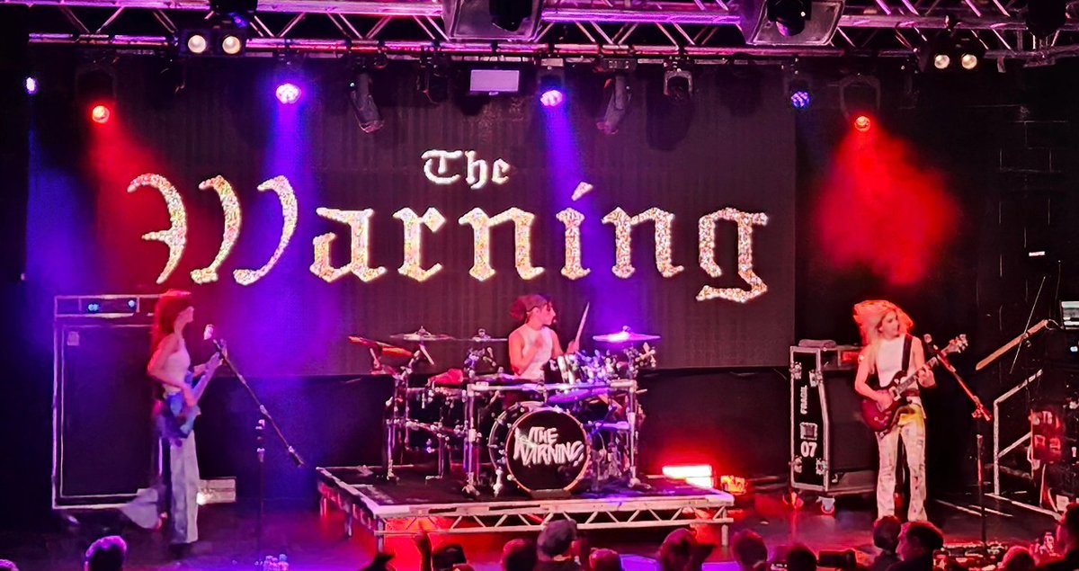Last night at @leedsunievents, I got to see @TheWarningBand2 for the 2nd time. This band absolutely rocks. Cannot wait for the new album 🤘 #thewarning #leeds