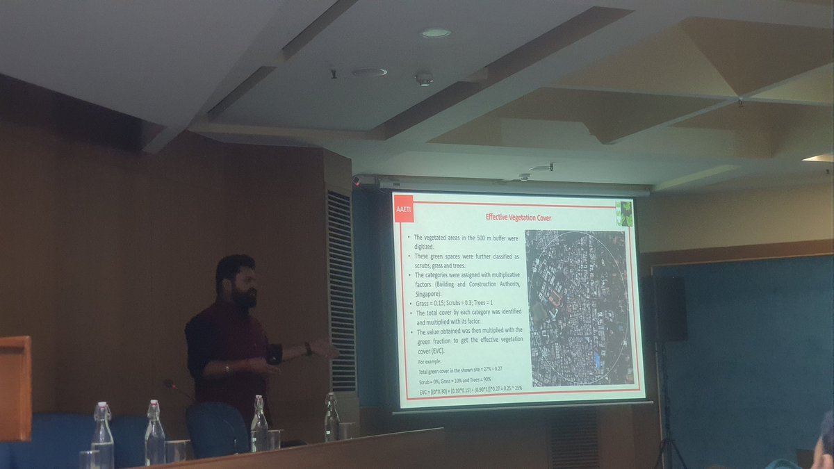 GroverSug's tweet photo. Training on Clean Build: The type and quality of greens matters - denser canopy greens could reduce the surface temperatures by as much as 10 degrees C. @Nimish_Gpt https://t.co/QUv5VYBpF6