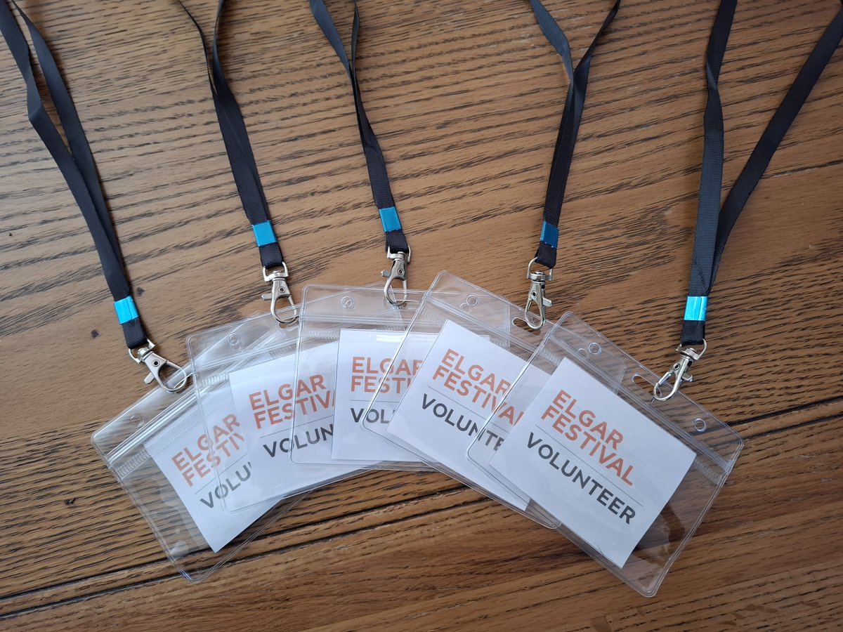 Look what just arrived! If you’d like to join our fabulous team of volunteers at this year’s festival then please drop us a line at elgar@elgarfestival.org

@myworcester  @VisitWorcester  @visitworcestershire @WorcesterTIC  @WorcesterBID  @WorcTheatres