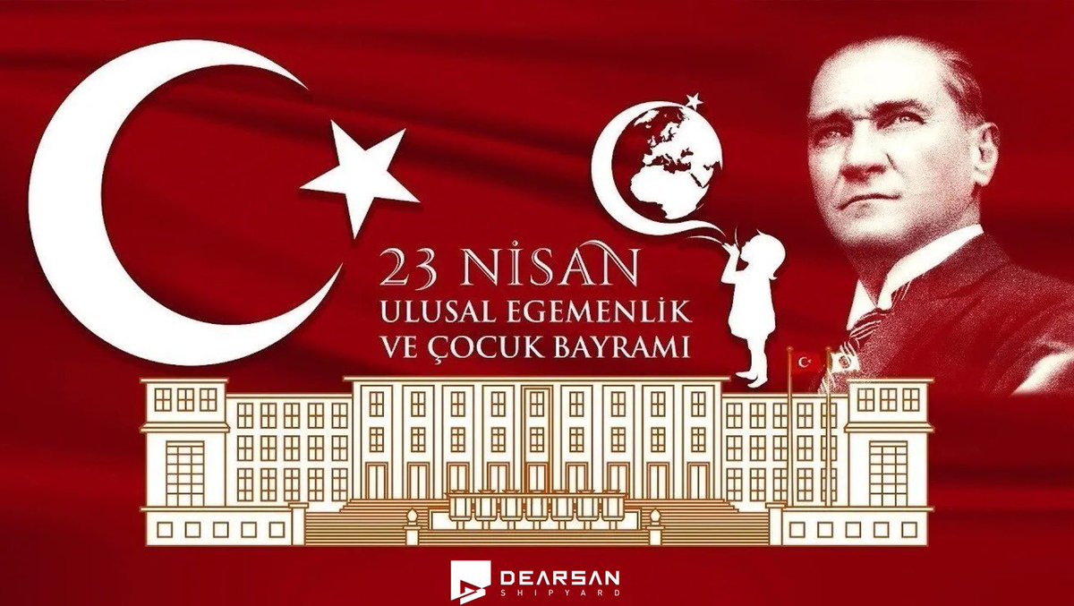23 Nisan Ulusal Egemenlik Ve Çocuk Bayramımız Kutlu Olsun. Bu güzide bayramı Türk Milletine hediye eden Ulu Önder Mustafa Kemal Atatürk’e şükranlarımızı sunuyoruz.