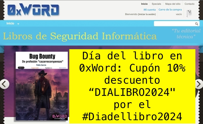 chemaalonso's tweet photo. El lado del mal - Día del libro en 0xWord: Cupón 10% descuento DIALIBRO2024" por el #Diadellibro2024 https://t.co/69mqgoXvMu #0xWord @0xWord #ciberseguridad #hacking #CálicoElectrónico https://t.co/yx8IuJGKMr
