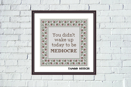 You didn't wake up today funny motivational cross stitch pattern jpcrochet.com/products/you-d… 

#crossstitchpattern #crossstitch #needlecraft #stitching #embroidery