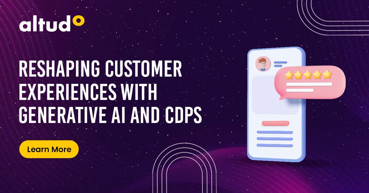 Power your #CXStrategy with data-driven decisions from #CDP which offers a 360-degree view of #CustomerJourney and smart insights from #GenAI.
➡️Read this blog for more: altudo.co/insights/blogs…

#DigitalTransformation #CX #CustomerDataPlatforms #ContentStrategy #AI #AltudoBlogs