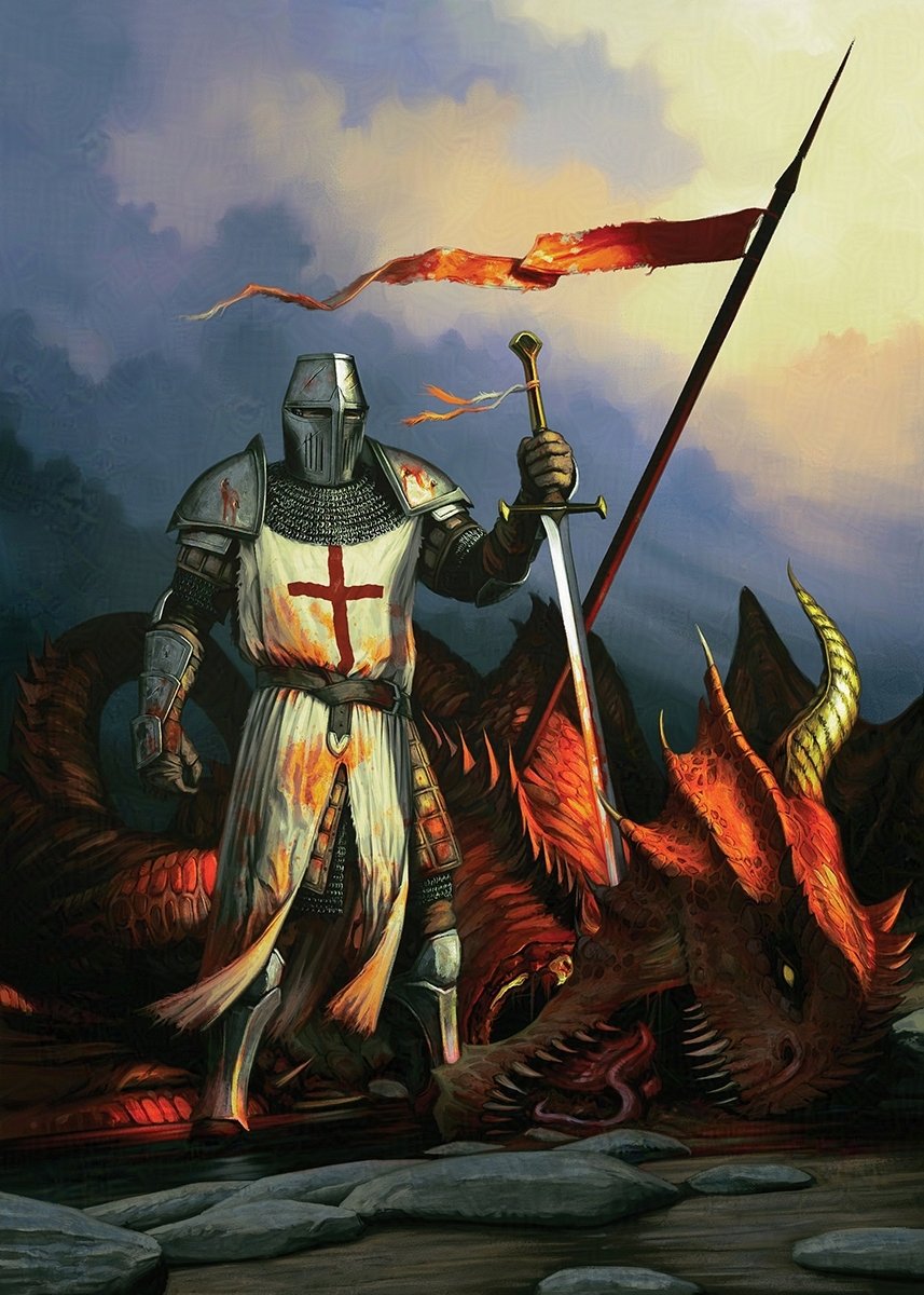 Happy St George's Day, may you be blessed with the strength to defeat your personal dragons, whatever form they take. #StGeorgesDay #StGeorge