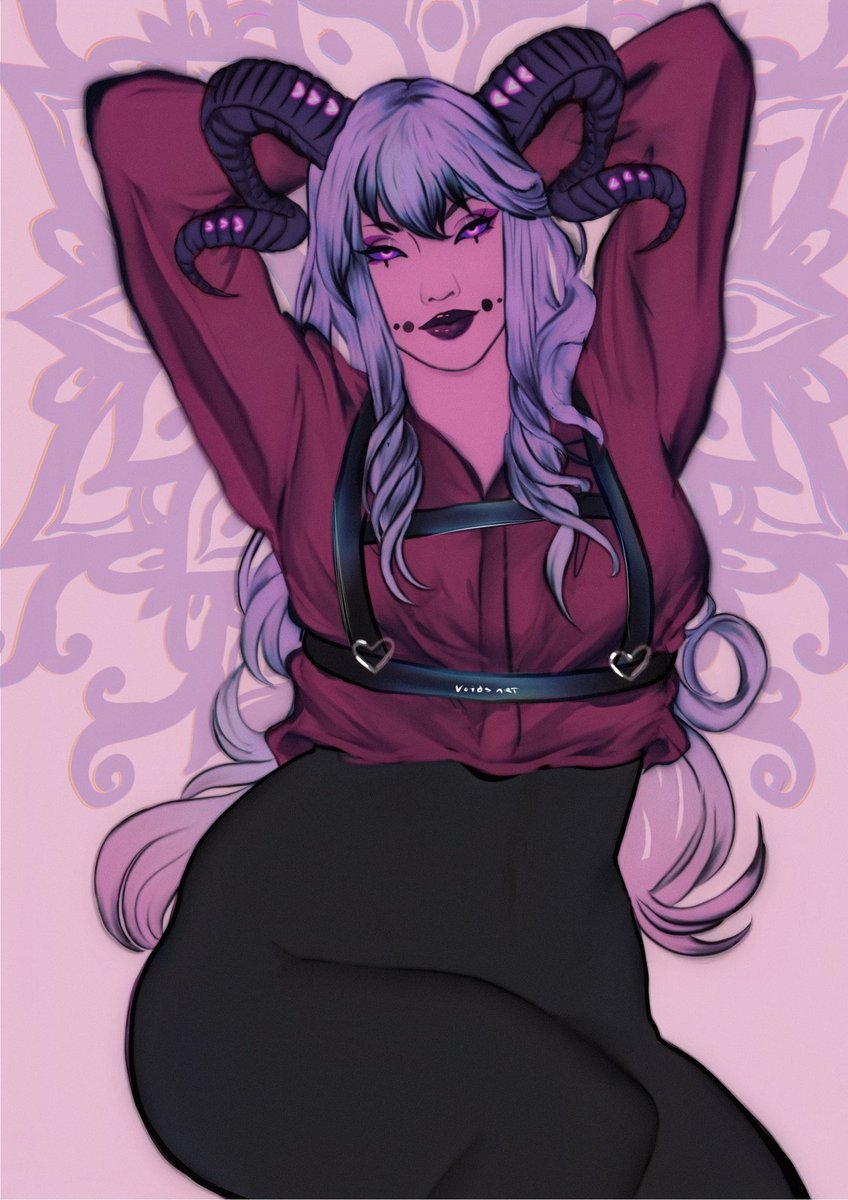 Voidsinferno's tweet photo. Holo got some small changes to her design :3c spending the next few days (weeks? Who knows it takes me forever to draw now) redrawing my sins, my tastes have changed a lot since I first made them https://t.co/q8sdiGiKdn