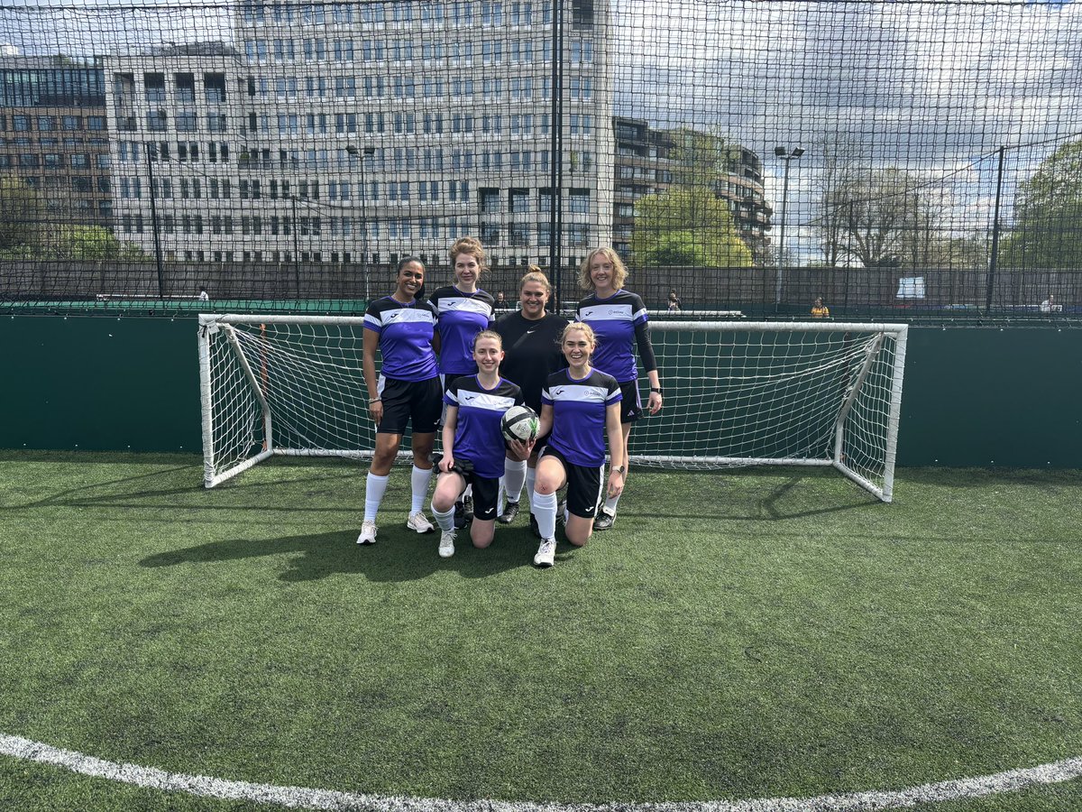 SarahMarsh19's tweet photo. From now on I’m not going to networking events unless there’s football involved 😏 Great afternoon last week captaining @getadimo’s 5 aside team at the @MailMetroMedia tournament 👏🏼 https://t.co/0Gw4IqA8Tu