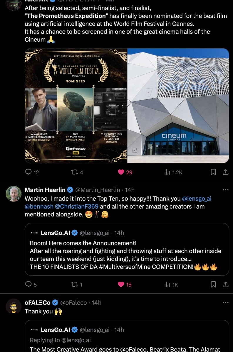 @visiblemakers be like 🔥 This is what happens when you work with the very best crew in the business - sometimes, a triple combo of awards & prizes appears on your feed. Congrats @A_B_E_L_A_R_T @Martin_Haerlin @oFaleco you guys are amazing!