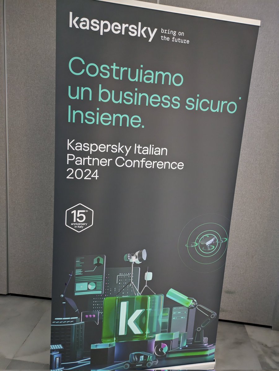 KasperskyLabIT's tweet photo. Ci siamo quasi... #KasperskyIPC24
#kaspersky #bringonthefuture https://t.co/CHOVJ6cbE2