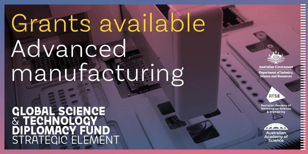 Work in #AdvancedManufacturing? The @IndustryGovAu #GSTDF offers up to $1M 🤑 to help you scale-up, increase domestic & international competitiveness & better supply chain resilience. 💸 Visit glodip.org.au to apply for the grant today! @Science_Academy #GSTDF