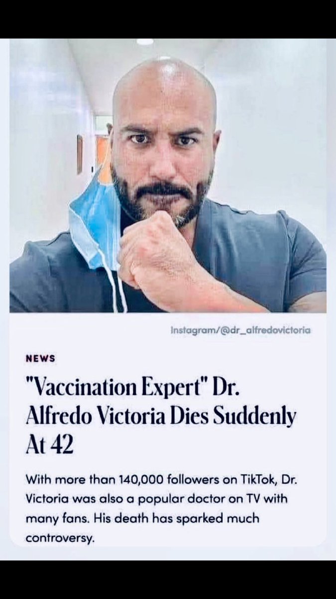 Still waiting for the Headline…. ‘Anti-Vaxer Dies Suddenly’ Will carry on waiting I guess.