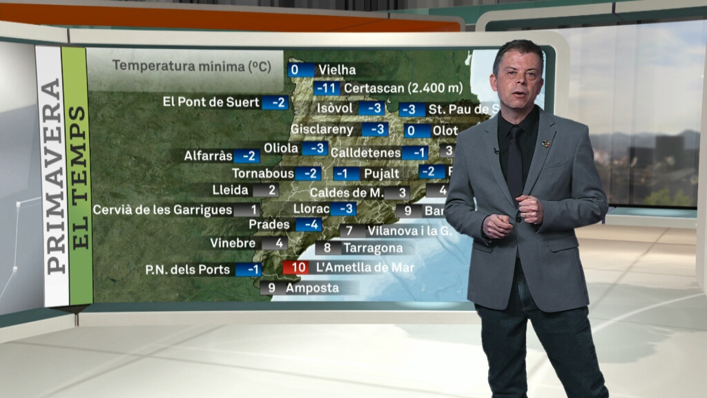 3CatInfoelTemps's tweet photo. El temps ens porta un Sant Jordi amb sol, una mica de neu, però també amb ruixats a la tarda. #FrancescMauri ens diu on s'espera pluja
➡️ https://t.co/f2bnM9S5Qz #ElTemps3Cat https://t.co/kQhY3VqlTq