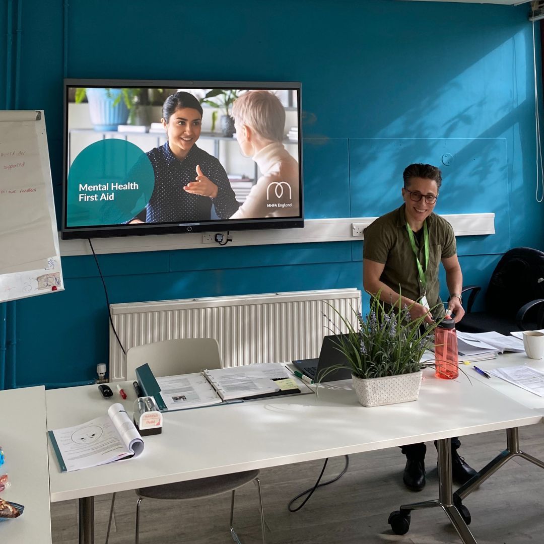 During April we hosted Mental Health First Aid Training at our Watford Centre 💚 Want to become a mental health first aider? This course will be taking place again on 5th & 6th June 📆 For more info and to book a place, please visit: buff.ly/3vR6tXe @MHFAEngland #MHFA