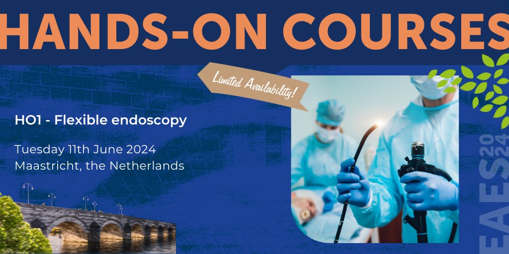 #EAES2024 𝓱𝓪𝓷𝓭𝓼-𝓸𝓷1: Flexible Endoscopy

This EAES hands-on course presents a unique opportunity to learn the basic endoscopic skills required in the practice of flexible endoscopy and to be exposed to cutting edge techniques.
More info: eaes.eu/eaes2024-hands…