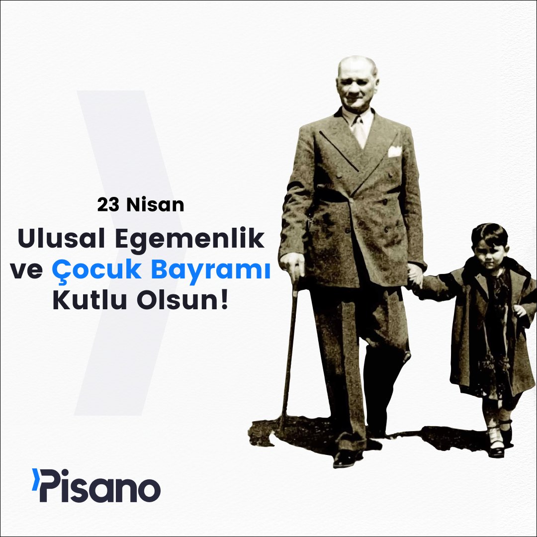 Bugün 23 Nisan! Atatürk'ün çocuklara armağan ettiği bu özel günü büyük bir coşkuyla kutluyoruz.✨ Bu anlamlı gün vesilesiyle, tüm çocuklarımızın sevgi dolu bir ortamda yetiştiği, özgürce öğrendiği ve kurduğu hayallere ulaştığı bir gelecek diliyoruz. 💙