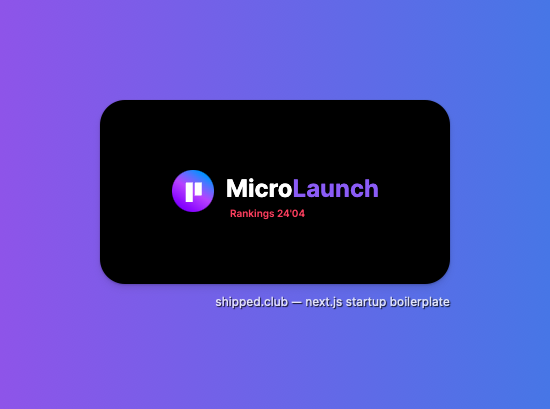 My product @ShippedClub is live on @MicroLaunchHQ If you want to support me, I'll be very grateful!