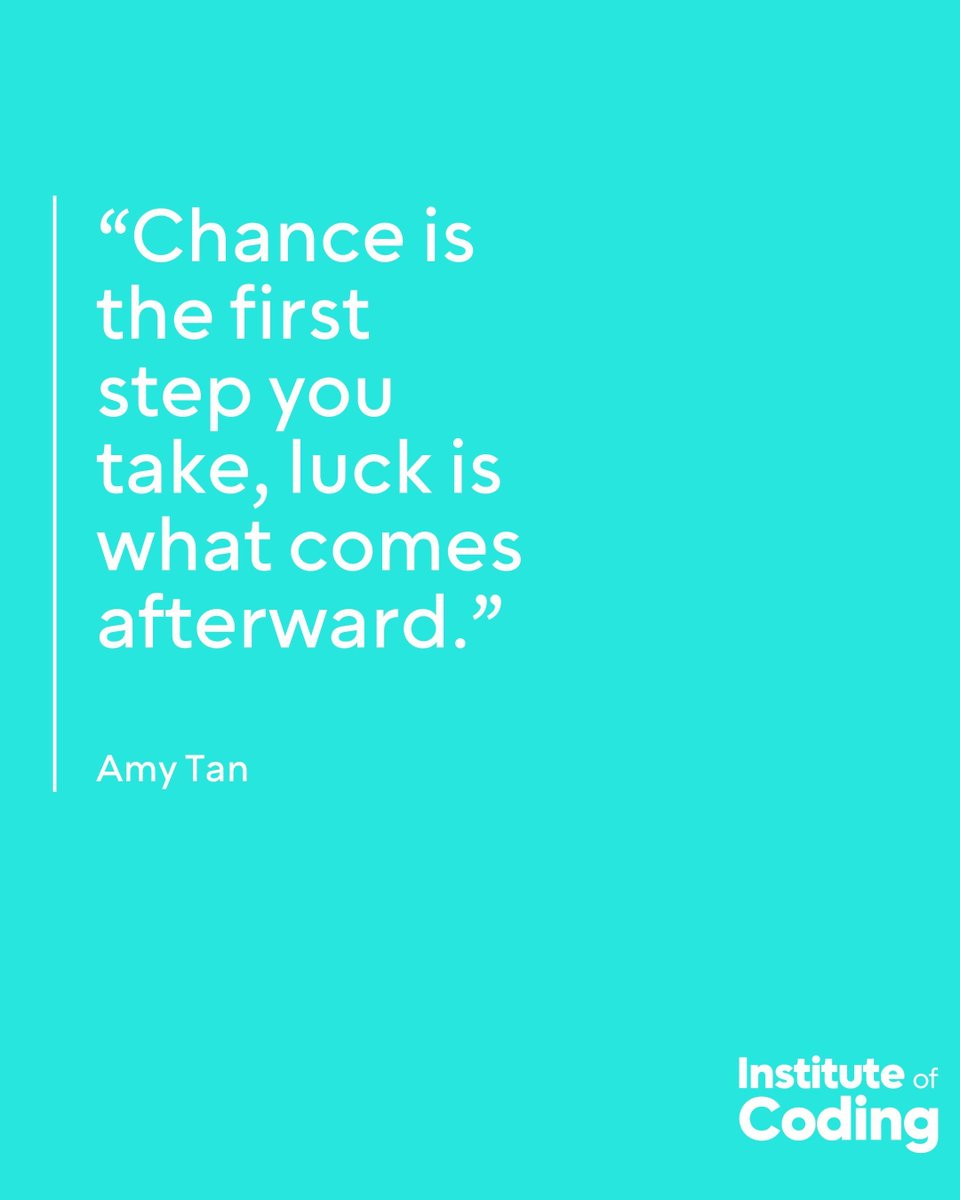 “Chance is the first step you take, luck is what comes afterward.” - Amy Tan ✏️ Seize every opportunity and pave your own path to success! 💪 #MotivationalQuotes