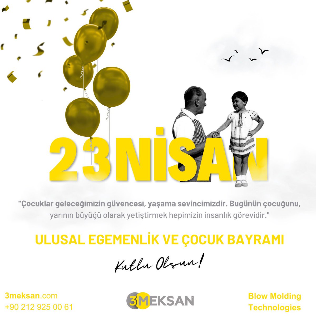 23 Nisan Ulusal Egemenlik ve Çocuk Bayramı Kutlu Olsun !
#23nisanulusalegemenlikveçocukbayramı #23Nisan #23Nisan1920 #23NisanÇocukBayramı