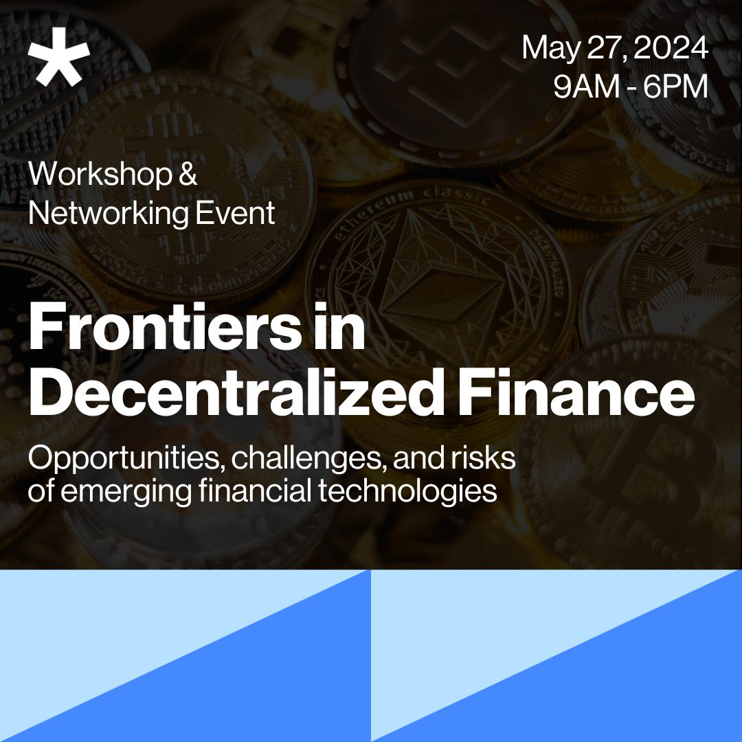 🎯 Save the date 🎯 Are you a scientist or expert interested in Decentralized Finance? Space is limited, but we still have a few spots available. Join us for our upcoming workshop at the @CSHVienna in May. More info and contact: csh.ac.at/events/frontie…