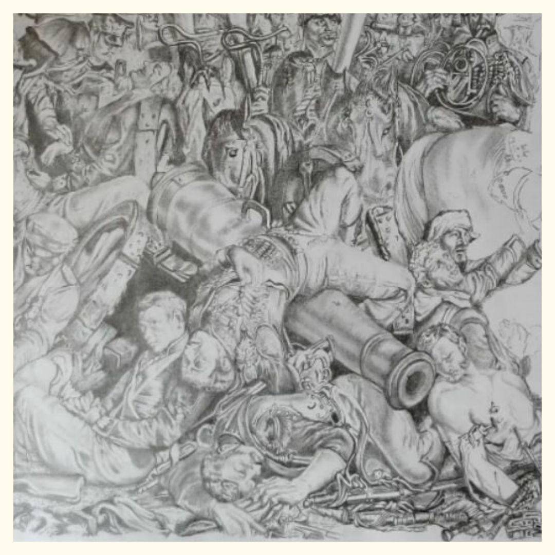 𝗧𝗵𝗲 𝗪𝗮𝘁𝗲𝗿𝗹𝗼𝗼 𝗖𝗮𝗿𝘁𝗼𝗼𝗻 𝗘𝘅𝗵𝗶𝗯𝗶𝘁𝗶𝗼𝗻

📅 Now until 30th April 2024
🌐 cstu.io/987e27
ℹ️ Exhibiting veteran and artist Shaun Maloney’s intricately detailed drawing of the Battle of Waterloo.he archive.

#Exhibition #Collection #Art #Culture