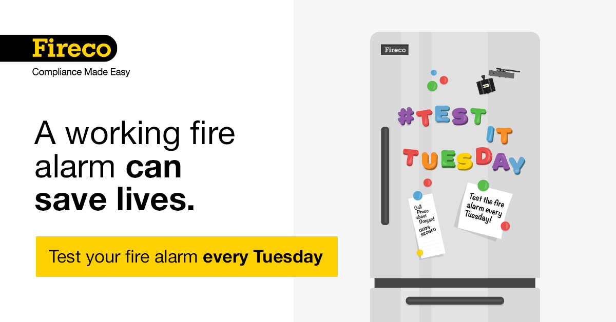 Make sure you frequently test the fire alarms in your home and business to check they're working! #TestItTuesday