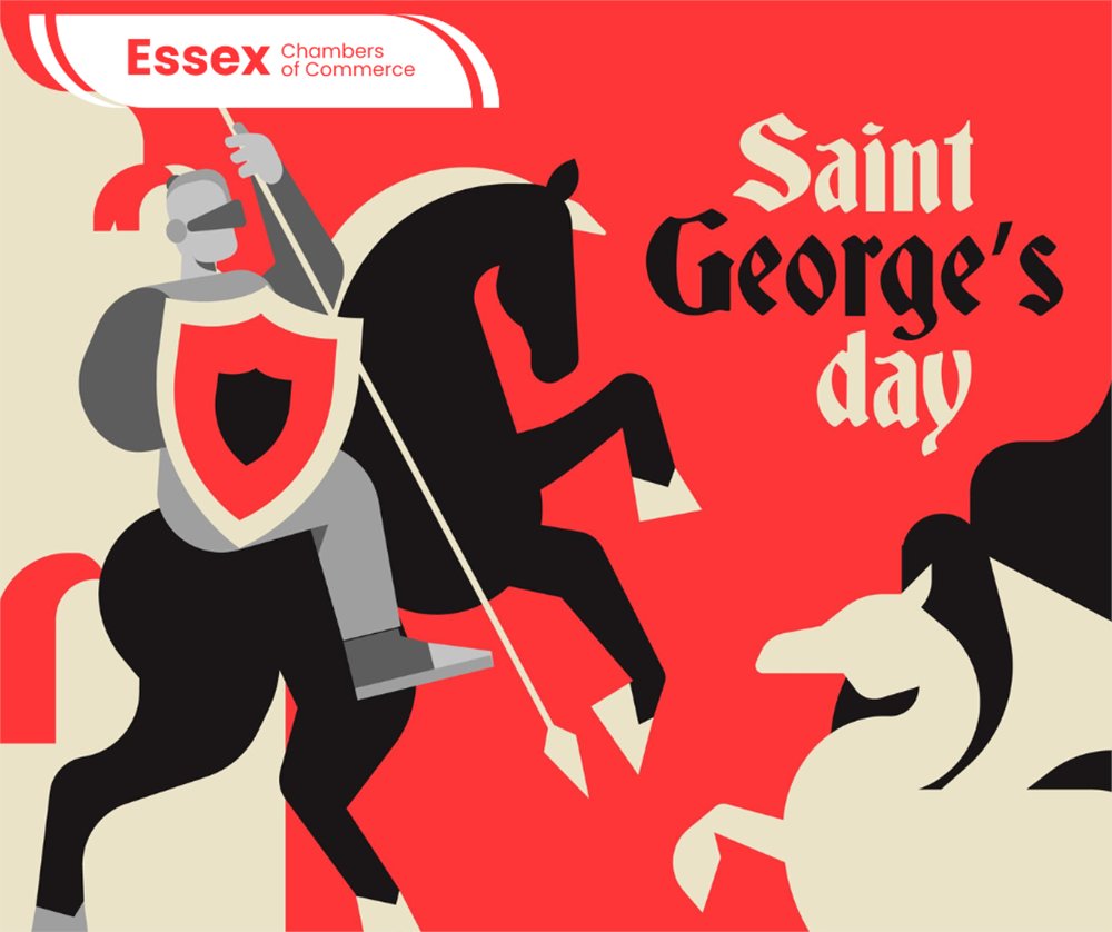 Happy St. George's Day ⚔️ Just as St. George bravely faced challenges, we're here to support you to conquer the business obstacles you encounter. 🐲 Find out how our Membership can strengthen your business ➡️ ow.ly/ayPZ50RkYLw #EssexBusiness| #StGeorgesDay