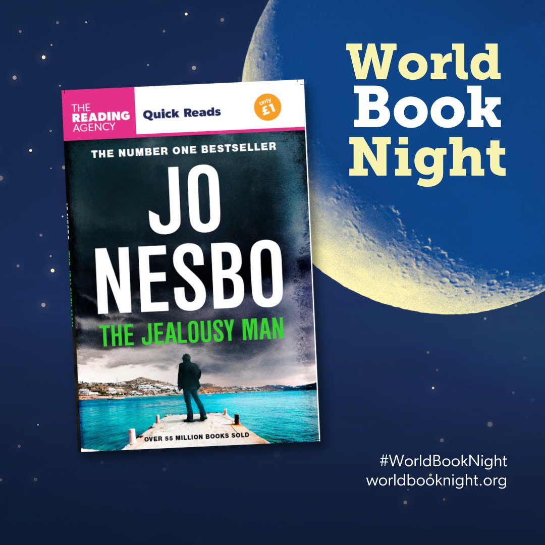 It's #WorldBookNight tonight and Harrow libraries have copies of The Jealousy Man by best-selling author Jo Nesbo to give away to adult readers, while stocks last. Head to your local library branch to pick up your copy and escape into a quick read. 📚 harrow.gov.uk/libraries