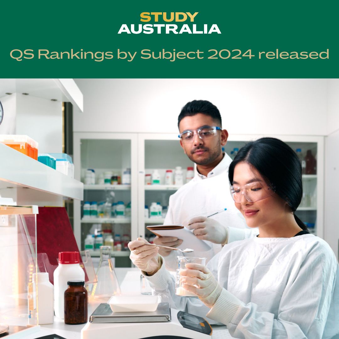 The 2024 QS World University Rankings by Subject have reconfirmed Australia’s position as a world leading study destination, with nine Australian universities ranked in the top 10 globally across 17 different subject areas. 🎉 Read more ➤ ow.ly/j2kA50RlR2h