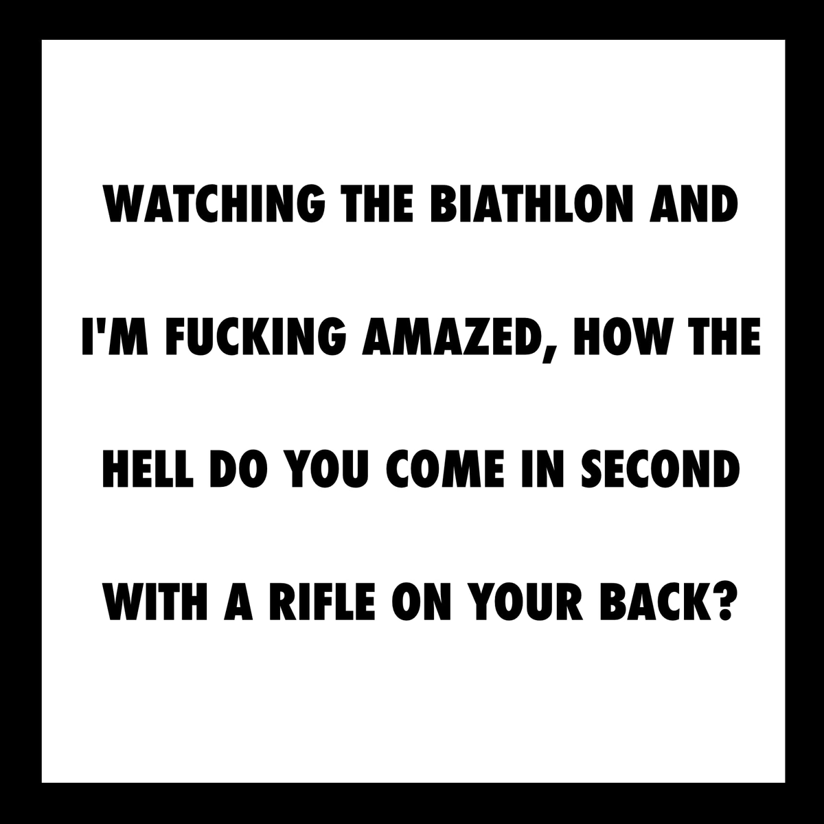 🧐 biathlon is a scam