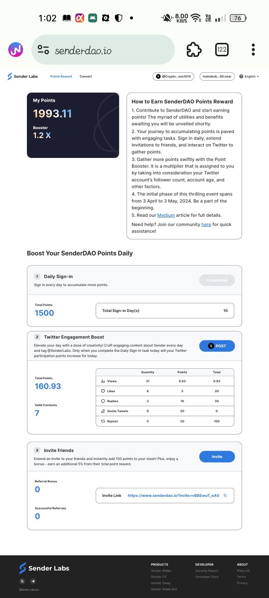 Cryptoboss1010's tweet image. Fast-growing on-chain data @SenderLabs 
Join link:- senderdao.io/?invite=vBBEwu…