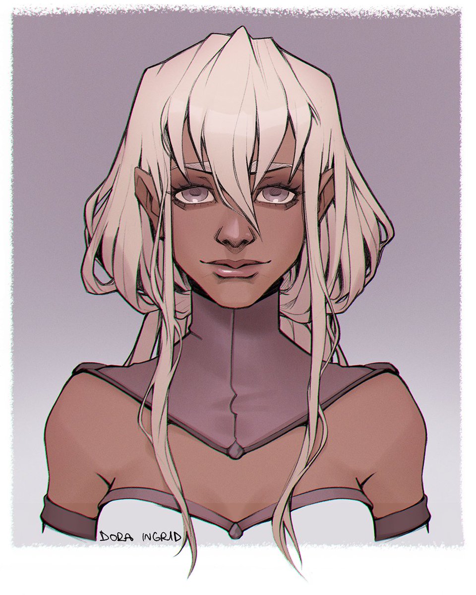 I am still in love with Cereus' design. The colours and the hair were always so fun for her. Feels good to draw my old OCs