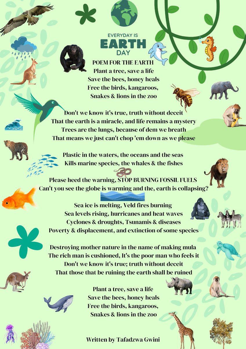 Everyday is Earth Day Poem 🌍