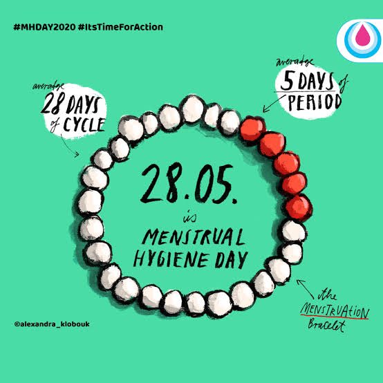 Support #PeriodFriendlyRwanda on #MHDay2024 with the menstruation bracelet, a global symbol breaking #periodstigma. Remember, you can't hide periods. Share to empower girls worldwide! #MHDay2024 #28May #EndPeriodStigma