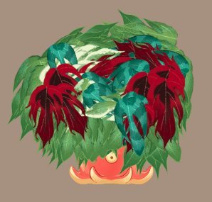 kinderworldgame's tweet photo. Just casually testing the Kinder World houseplant growth algorithm... here's a dragontail with leaf growth set to 100 🥴 https://t.co/UXRxNA8bkR
