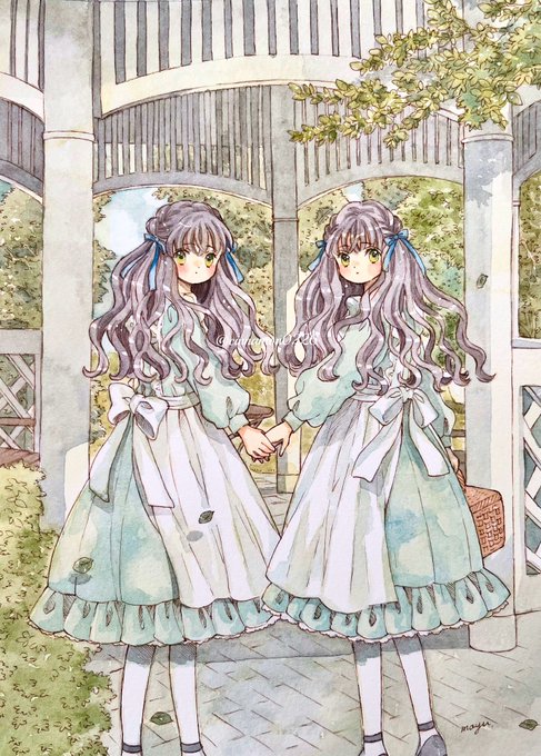 「姉妹 双子」のTwitter画像/イラスト(新着)