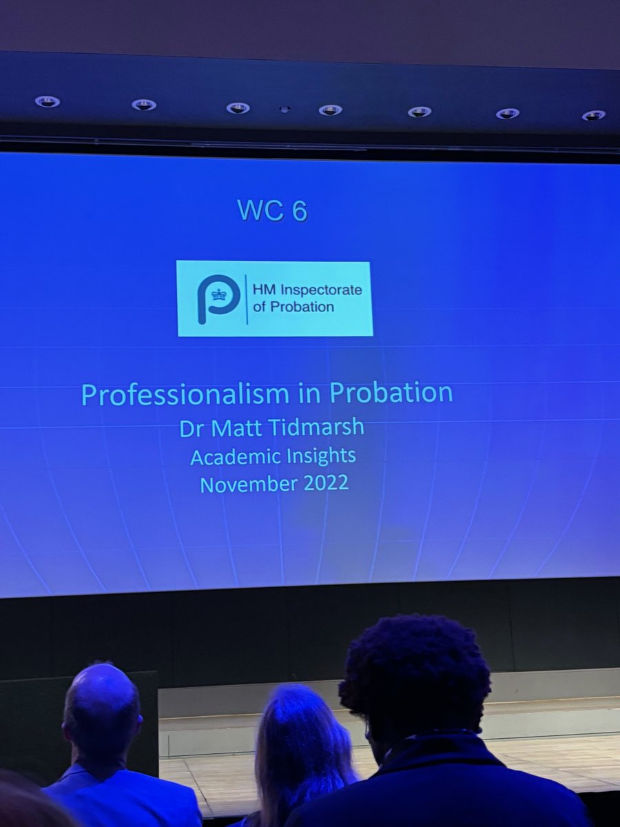 (02/02) Our Academic Insight ‘Professionalism in Probation’ by @matt_tidmarsh from November 2022, was referenced at #WCCP2024 in a parallel session ‘Probation and Parole; Occupation or profession?’ led by William Burrell.