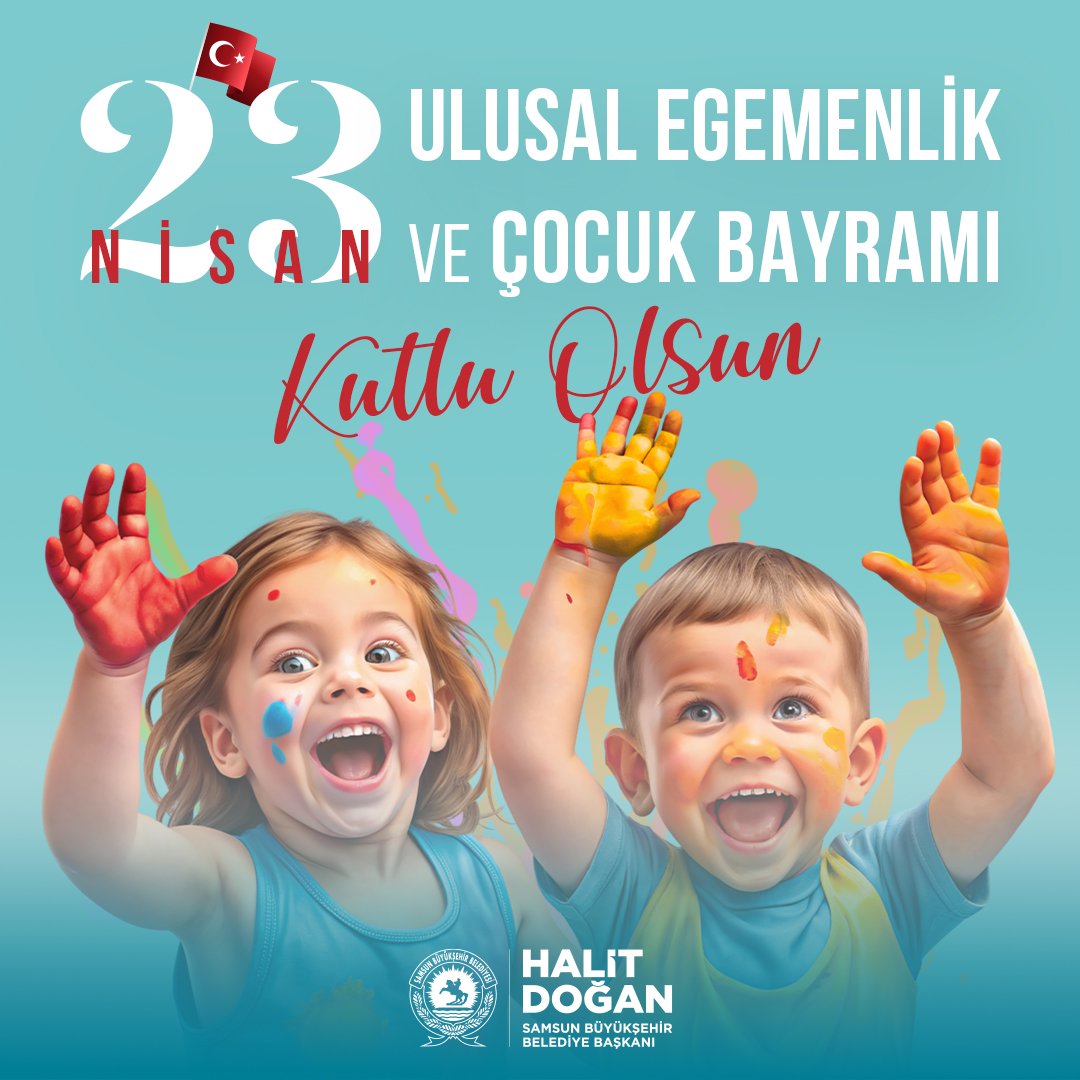 Egemenliğimizin ve demokrasimizin simgesi Türkiye Büyük Millet Meclisimizin 104. kuruluş yılı ve Büyük Önder Mustafa Kemal Atatürk’ün tüm Dünya çocuklarına armağan ettiği 23 Nisan Ulusal Egemenlik ve Çocuk Bayramımız kutlu olsun. 🇹🇷 Tüm dünya çocuklarının yüzünün güldüğü, eşit
