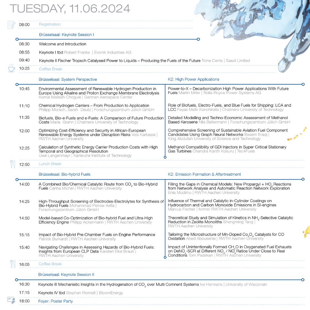 fuelsciencenter's tweet photo. ๐ฅ Attention! The countdown to our 12th International Conference on Fuel Science is officially on!
Check out our jam-packed conference program and get ready to embark on a journey of discovery.
#fuelscience #fuelsciencecenter #fsc #sustainability #propulsionsystems https://t.co/sErW2vikq9