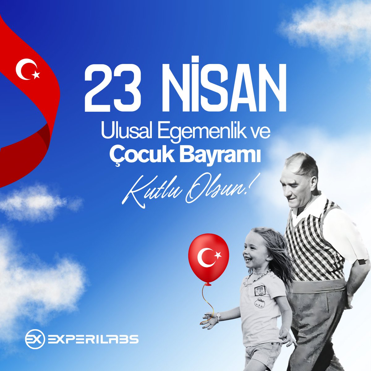 ExperiLabs's tweet photo. 23 Nisan Ulusal Egemenlik ve Çocuk Bayramımız Kutlu Olsun! 🇹🇷 

#23Nisan #Experilabs https://t.co/rQvlhxpoUf
