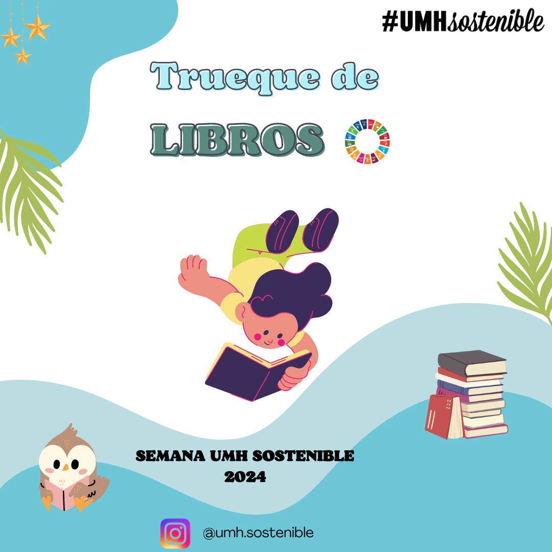¡Feliz día del libro! 🌹📗

De cara a la #SemanaUMHSostenible2024, hemos lanzado un trueque de libros para que puedas intercambiar y darles una segunda vida a tus libros que ya no utilizas ♻

Más información e inscripción: umhsostenible.com/semana-umh-sos…