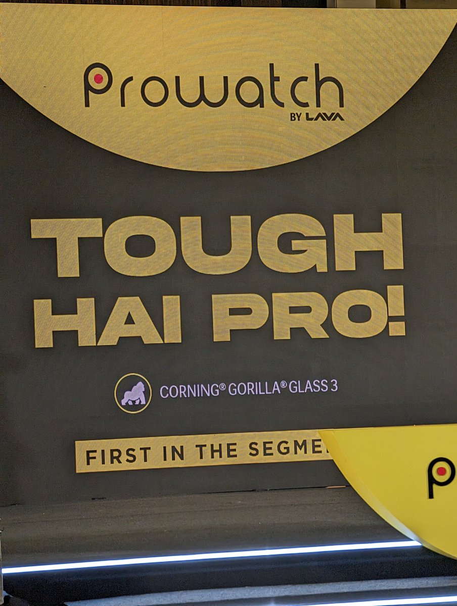 First of its kind to come with Corning Gorilla Glass, the Lava Prowatch by Lava