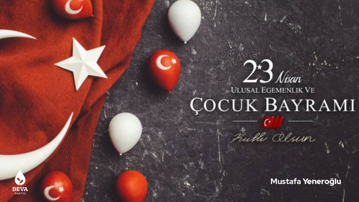 Türkiye Büyük Millet Meclisi’mizin açılışının 104. yılı ve #23Nisan Ulusal Egemenlik ve Çocuk Bayramı kutlu olsun! Meclisimizin kurucu başkanı Gazi Mustafa Kemal Atatürk’ü ve Birinci Meclis’te görev yapan tüm vekillerimizi saygı ve rahmetle anıyorum.