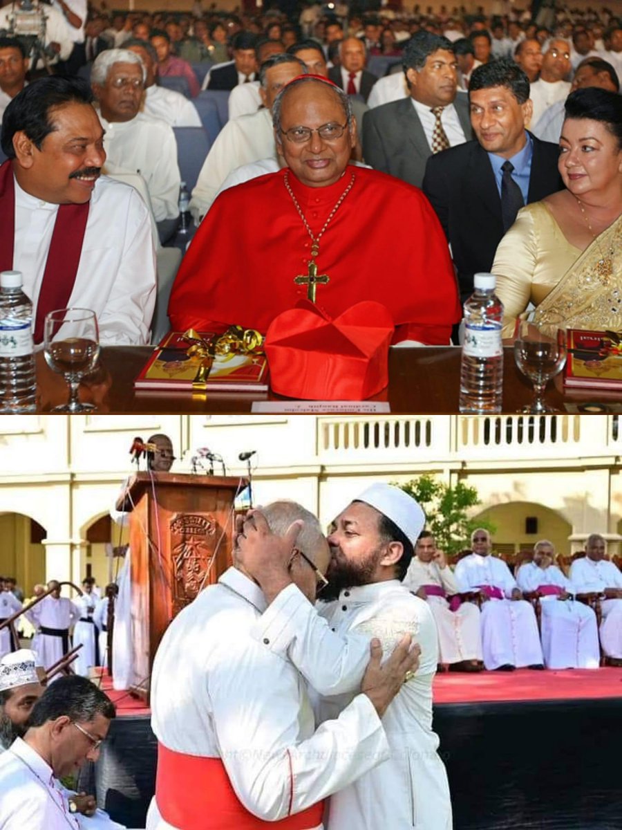 lnwsrilanka's tweet photo. Unfortunately #cardinalranjith is blasting the same people he flirted with so badly in public.  @VaticanNews @Pontifex @popesprayernet https://t.co/TbjKvh8MPZ