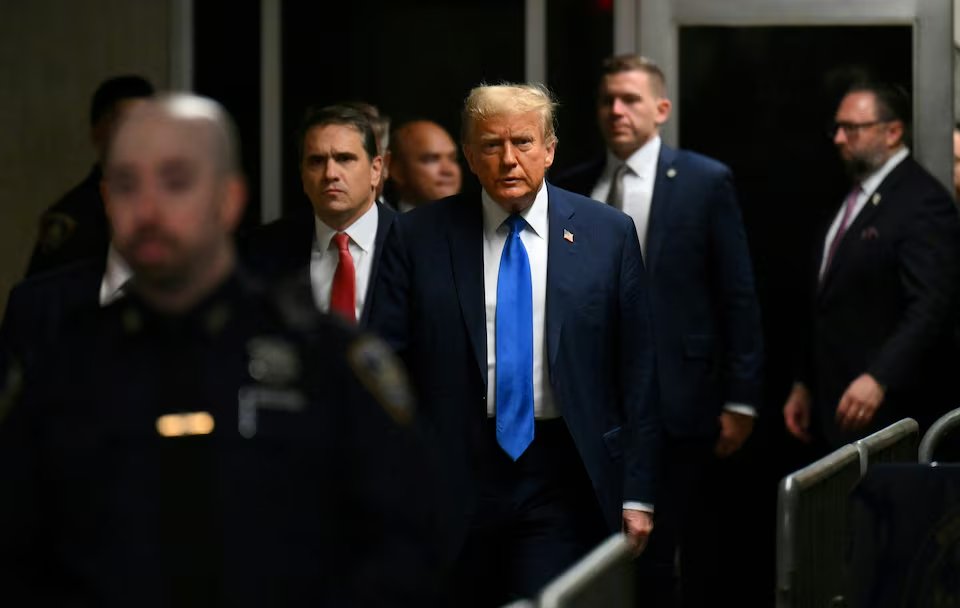 New York prosecutors said on the first day of #DonaldTrump's criminal hush money trial that the former president broke the law and corrupted the 2016 election, while his defense lawyer said he committed no crime.