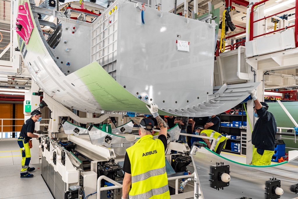 The First image of Iberia's first Airbus A321XLR aircraft (MSN:11504) / Airbus A321-253NY (D-AVYR) at Hamburg Finkenwerder (XFW/EDHI), the carrier will receive 8 such units. 

In June 2019, IAG group had placed an order for 14 Airbus A321XLR aircraft. 
Out of the order, eight are…