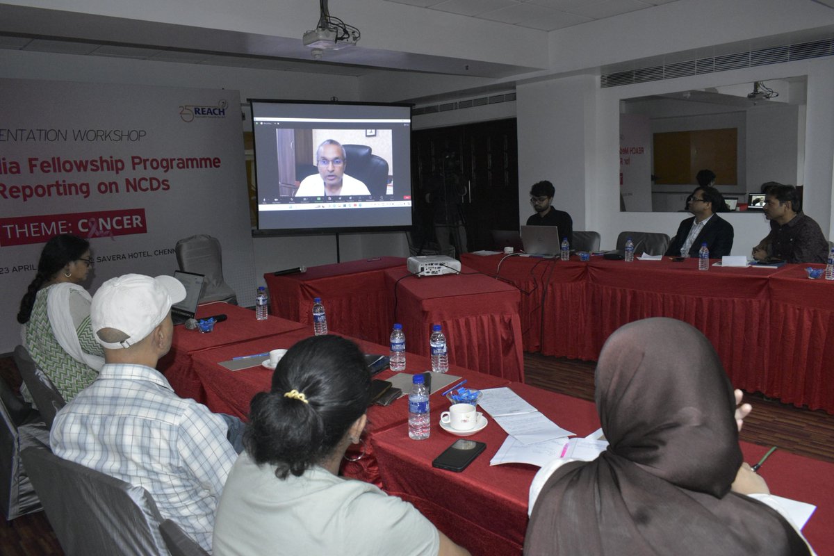 Huge shoutout and thanks to @cspramesh, Director at @TataMemorial, Mumbai & Convenor of @CancerGridIndia for empowering the 2024 batch of NCD Media Fellows with knowledge on cancer research and making cancer care accessible & affordable