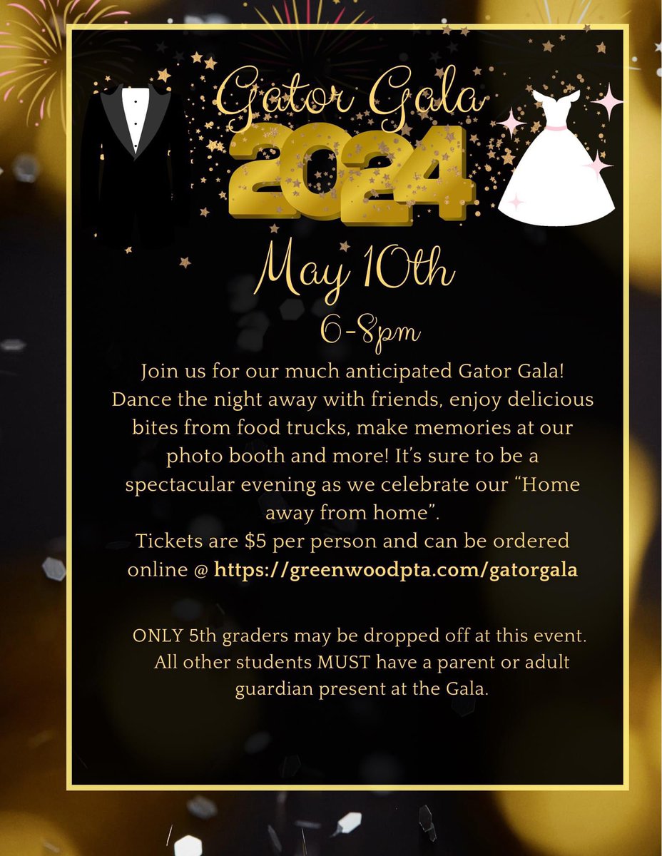 Get ready to dance the night away at the upcoming Gator Gala! Get your tickets today! #GatorGala #SchoolDance #DanceParty