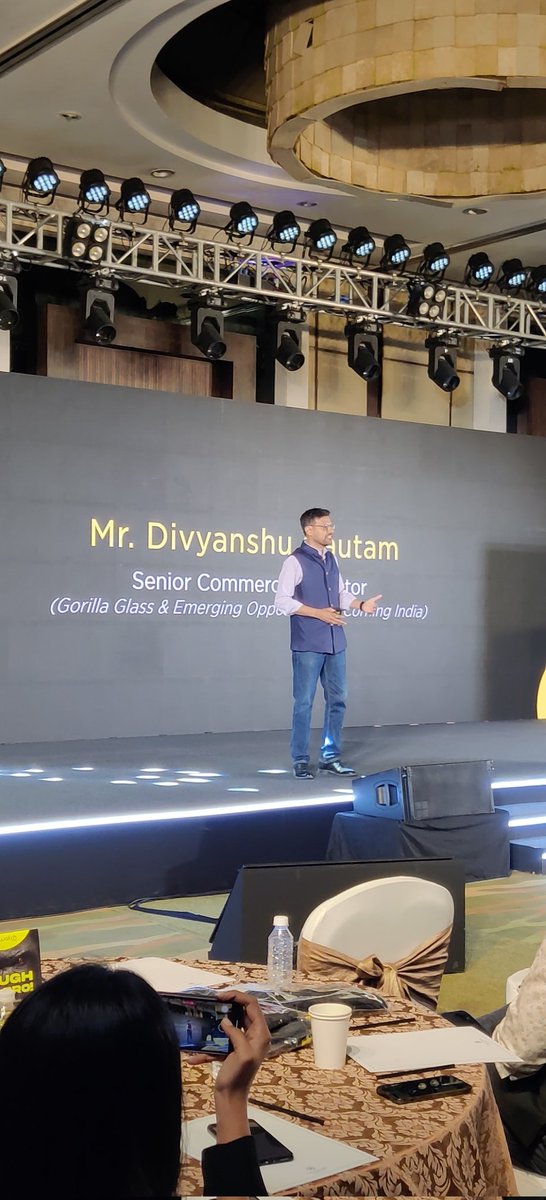 Breaking all barriers but standing tough on their strength!

Welcoming Mr. Divyanshu Gautam, Senior Commercial Director, <a href="/corninggorilla/">Corning® Gorilla® Glass</a> !

Watch the launch live: bit.ly/4b7hRNr

#Prowatch #ToughHaiPro